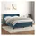 vidaXL Boxspringbett mit Matratze Dunkelblau 140x200 cm Samt