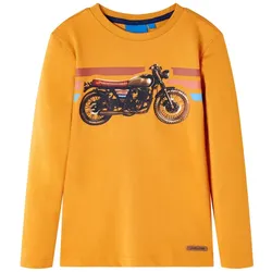 Kinder-Langarmshirt Ocker 128