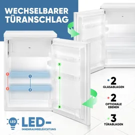 Bomann KS 7251 Kühlschrank (109 l, 850 mm hoch, Weiß)