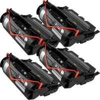 Ampertec 4 Kompatible Toner ersetzt Lexmark 64016HE Multipack schwarz