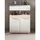 inn.furn Waschbeckenunterschrank weiß Hochglanz Eiche 60 cm Mambo