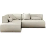 best mobilier Lisa Design Onyx Ecksofa links, aus stoff - Beige