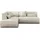 best mobilier Lisa Design Onyx Ecksofa links, aus stoff - Beige