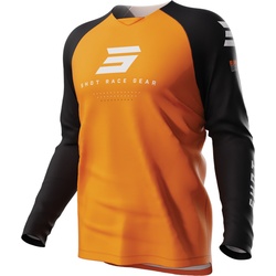 Shot Draw Escape Kinder Motocross Jersey, schwarz-orange, Größe 12- 14 13 - 14 12/14 12 Jahre 13 Jahre