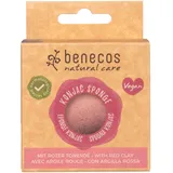 benecos Konjac Sponge red clay