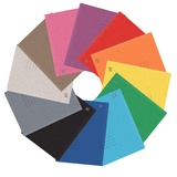 Oxford Schnellhefter »Top File+ 400117265, A4, aus Karton, sortiert, mit 12 Farben, 25 Stück