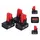 Milwaukee Akku Set M12 B4 12 V 4,0 Ah 3 Stück