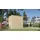 BERTILO Beno 2 PLUS Gartenhaus 3,73 x 1,70 m Beige