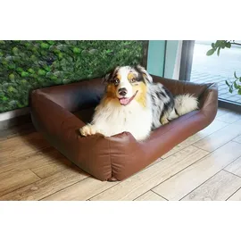 4L Textil Hundekorb Mario 100 x 70 cm braun