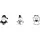 Heyda Stempel Niko & Co. Holz farbig lackiert 3 St.