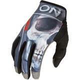 O'Neal Mayhem Bones V.22 Handschuhe | Fahrrad- & Motocross-Handschuhe | MX MTB DH FR Downhill Freeride | Langlebige, Flexible Materialien, belüftete Nanofront-Handpartie | Glove | Erwachsene | Schwarz Rot | M