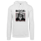 Mister Tee Biggie Crown Kapuzenpullover White XL