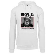 Mister Tee Biggie Crown Kapuzenpullover White XL