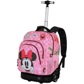 Karactermania Disney Minnie Maus rosa Trolley Schulranzen Rucksack Mit Rollen - Pink - One Size