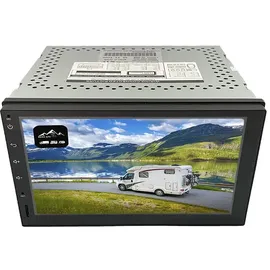 berggps 2-DIN Unterputz LKW/Wohnmobil Navigation- Carplay Android Auto - DAB Radio -WiFi - Wohnmobil Stellplätze/APPS - Europa