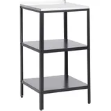 Beliani Outdoor-Kücheninsel Vilama 50 x 50 x 90 cm Schwarz