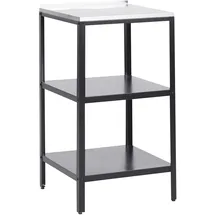 Beliani Outdoor-Kücheninsel Vilama 50 x 50 x 90 cm Schwarz