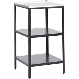 Beliani Outdoor-Kücheninsel Vilama 50 x 50 x 90 cm Schwarz