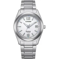 Citizen Super Titanium Eco-Drive FE6151-82A - weiß,titanweiß - 34mm