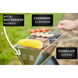 Steinborg Klappgrill schwarz