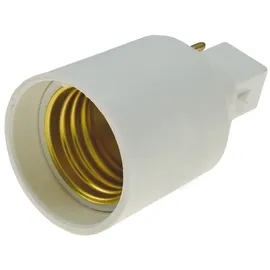 ChiliTec Lampensockel-Adapter, Kunststoff G24 auf E27, G24 universal d1,d2,d3