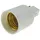 ChiliTec Lampensockel-Adapter, Kunststoff G24 auf E27, G24 universal d1,d2,d3