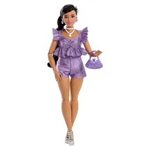Barbie Deluxe Style Puppe im Lila Outfit