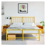 vidaXL Nachttische 2 Stk. Senfgelb 34,5x39x44 cm Stahl