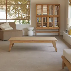 Wohnzimmer-Couchtisch Olia aus Teakholz