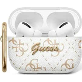 OEM Airpods Pro 2 Hülle Guess 4g Hook Weiß