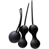 AMAZBEE Beckenbodentrainer für frau Silikon Kegel liebeskugeln 3er Set Beckenbodentraining Stärkung der Vaginalmuskulatur,For prenatal and postnatal sexspielzeug (Black)