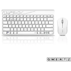 Rapoo 8000M Multi-Mode-Deskset Kabellos, Weiß