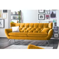 KAWOLA Sofa CHARME Velvet curry