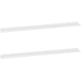 vidaXL Wandregal 115 x 9 x 3 cm Hochglanz-Weiß