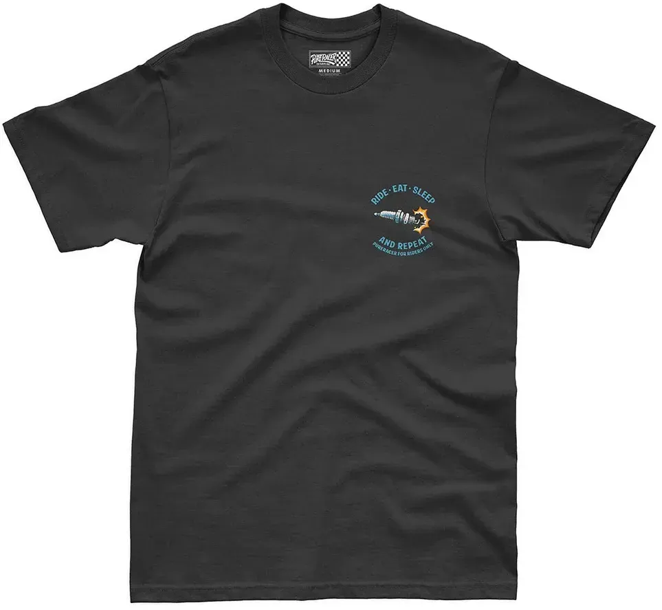 Pure Racer Ride-eat-sleep Kurzarm-t-shirt - Black - 2XL