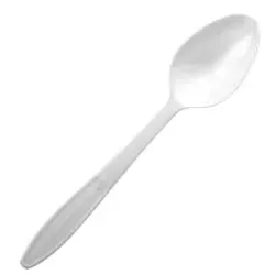 NATURESTAR Bio Einweglöffel, 16,5 cm 42430 , 1 Packung = 50 Stück, weiß