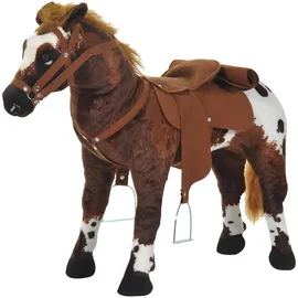 Homcom Spielpferd Reitpferd braun