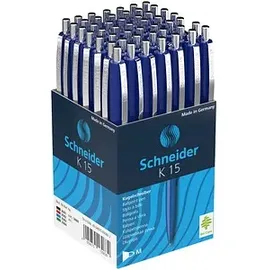 Schneider Kugelschreiber Basic Blau 0,6 mm 50 St.