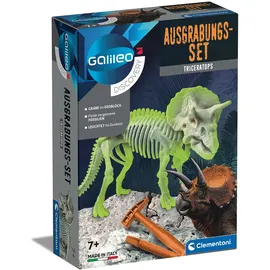 CLEMENTONI Galileo Ausgrabungs-Set Triceratops NEUHEIT 2022