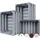 Creative Deco Holzkiste 40 x 30 x 23 cm 3-tlg. grau