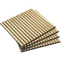 Homcom Akustikpaneel Eiche 4 St. 60 x 60 x 2,1 cm