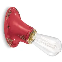 Ferroluce Wandleuchte innen Keramik rot