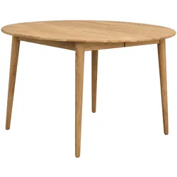 Ausziehtisch Tyler Rund 120/165cm, Eiche Natur