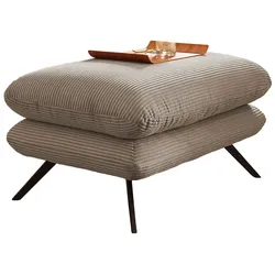 KAWOLA Hocker CHARME Hockerbank groß Cord taupe