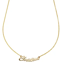 Firetti Namenskette »Schmuck Geschenk Silber 925 Halskette mit deinem Namen« Firetti gelbgoldfarben
