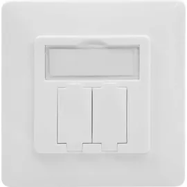 Digitus Leerdose mit Frontplatte für 2x Keystone Module