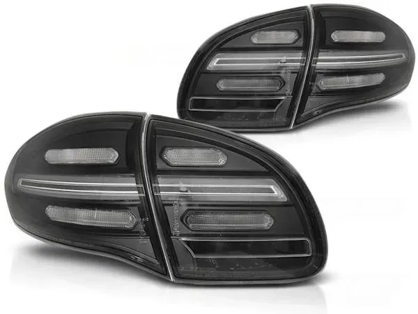 Voll LED Lightbar Rückleuchten für Porsche Cayenne 958 92A Bj. 10-14 Schwarz