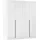 OTTO home Drehtürenschrank AGORDO 181 x 210 x 54 cm Weiß