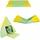 alldoro 60801 Faltbare Spielmatte 3-in-1, Krabbelunterlage, Tipi-Zelt & Spielboot, ab 0 Jahren, 182 x 105 cm, weich gepolstert, abwaschbares Kunstleder