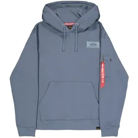 Alpha Industries Back Print Hoodie Denim Blue L